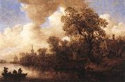 Jan van Goyen River Scene china oil painting reproduction